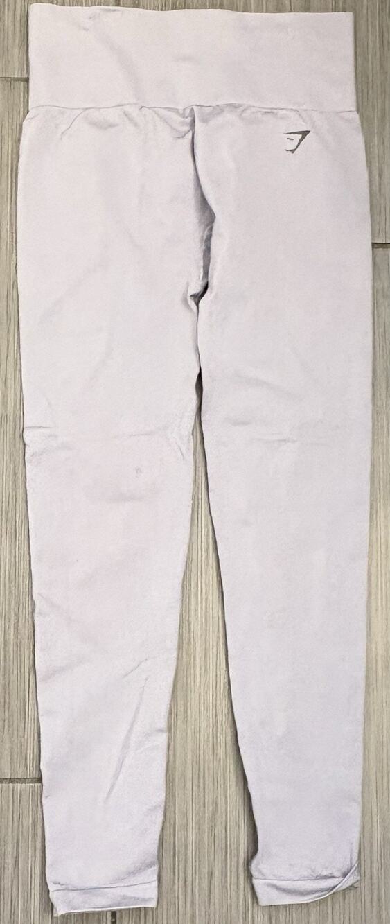Gymshark Seamless High Waisted Leggings Women’s XS Blue/Gray Logo Back Waist